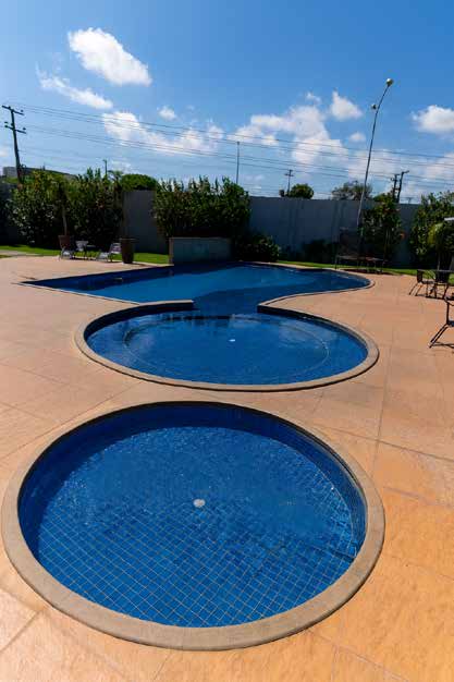 Estrutura de lazer do hotel